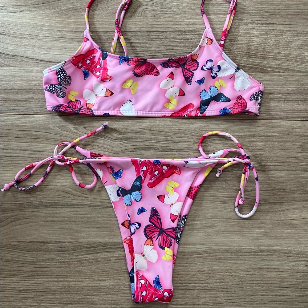 Pink Butterfly Bikini